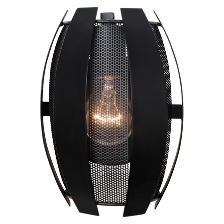 Varaluz Sawyers Bar 1-Lt Wall Sconce - Black 287W01BL